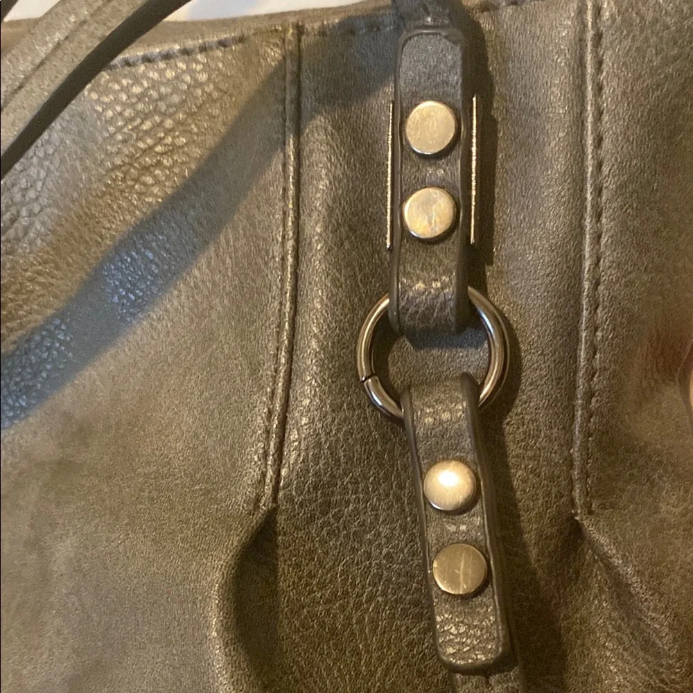 Gussaci Gray Hobo Bag